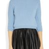Miu Miu Jewel Collared Chunky Knit Wool Sweater in Blue (sky) - Lyst