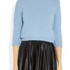 Miu Miu Jewel Collared Chunky Knit Wool Sweater in Blue (sky) - Lyst