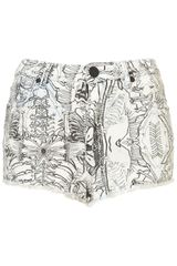 Moto Moto Bone Print Hotpants