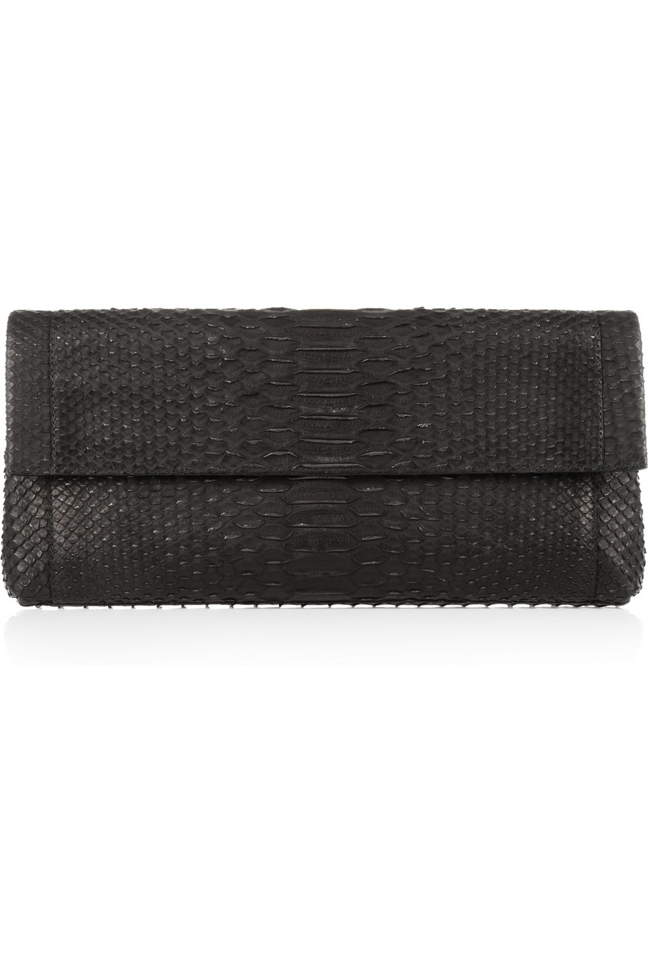 black python clutch