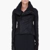 Rick Owens Black Naska Leather Biker Jacket in Black - Lyst