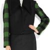 Stella Mccartney Enid Faux Shearling and Wool Plaid Jacket in Green (pine) - Lyst
