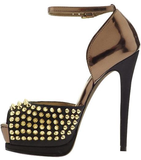 steve madden black heels with studs