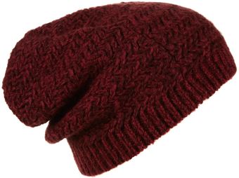 Topshop Two Tone Zigzag Beanie - Lyst