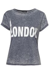 Topshop London Burnout Tee