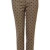 Topshop Khaki Flock Spot Trousers in Khaki - Lyst
