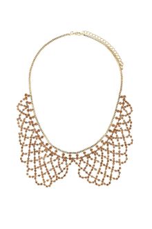 Topshop Sparkle Peter Pan Collar - Lyst