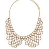 Topshop Sparkle Peter Pan Collar in Pink (peach) - Lyst