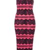 Topshop Aztec Print Midi Bodycon Dress in Pink - Lyst