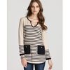 Tory Burch Odessa Stripe Tunic in Beige (blue) - Lyst