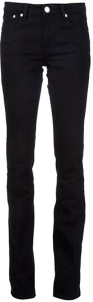 Victoria Beckham Bootcut Jeans in Black - Lyst