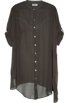 Acne Silkgeorgette Shirt Dress - Lyst