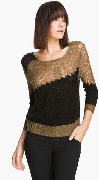 Alice + Olivia Opal Metallic Knit Sweater - Lyst