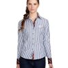Brooks Brothers Fitted French Cuff Stripe Dress Shirt in Blue (navy-white) - Lyst