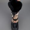 Burberry Checked Mid Calf Boot in Black - Lyst