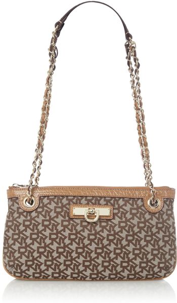 Dkny Items Crossbody in Beige (tan) - Lyst