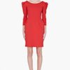 Lanvin Red Robe Dress in Red - Lyst