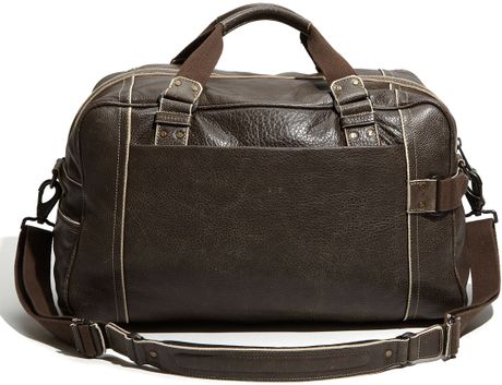 Marc New York Vintage Leather Weekend Duffel Bag in Brown for Men | Lyst