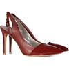 Reiss Patent Toe Cap Slingbacks in Red (russet) - Lyst