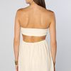 Reverse The Gold Embellished Tube Dress in Beige (gold) - Lyst