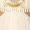 Reverse The Gold Embellished Tube Dress in Beige (gold) - Lyst