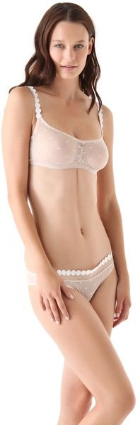 Stella Mccartney Fiona Popping Underwire Bra in Beige (nude) - Lyst