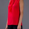 Tory Burch Sleeveless Top in Red - Lyst