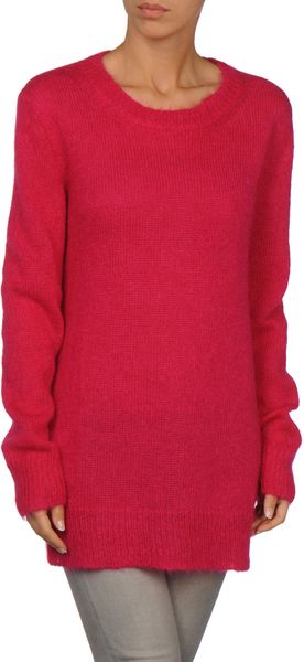 Alexander Mcqueen Long Sleeve Jumper in Red - Lyst