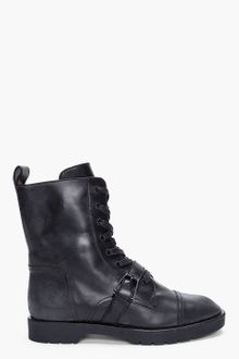 Alexander Wang Black Daria Combat Boots - Lyst
