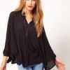 Asos Collection Asos Oversize Shirt in Black - Lyst