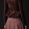 Burberry Prorsum Velvet Peplum Jacket in Purple (dark mauve pink) - Lyst