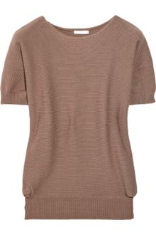 Chloé Knitted Cotton Blend Sweater - Lyst