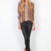 Equipment Brett Python Blouse in Beige (camel) - Lyst