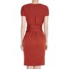 Giambattista Valli Gathered Waist Dress in Orange (rust) - Lyst