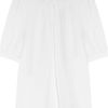 Michael Kors Pleated Silkgeorgette Top in White - Lyst