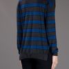 Stella Mccartney Contrast Striped Sweater in Blue (grey) - Lyst