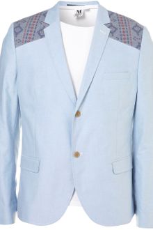 Topman  Oxford Aztec Skinny Blazer - Lyst