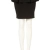 Topshop Black Textured Peplum Skirt in Black - Lyst