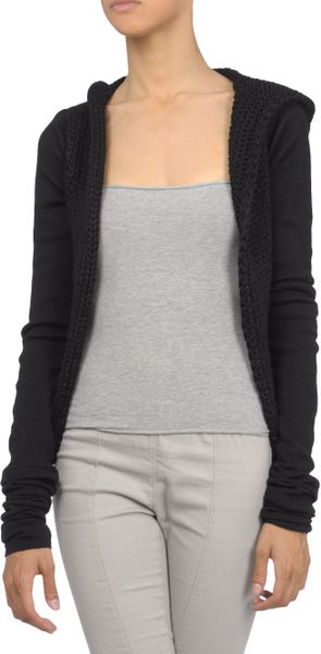 Vera Wang Cardigan in Black - Lyst
