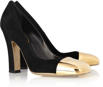 Yves Saint Laurent Mae Suede Pumps - Lyst