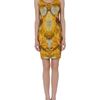 Alexander Mcqueen Short Dress in Brown (yellow) - Lyst