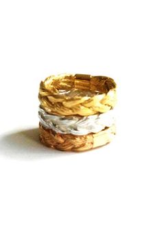 Ayako Kanari Magnitude Plait Set Of Three Rings - Lyst