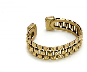 Byrufina Cuff Oxidized Gold - Lyst