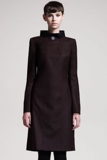 Fendi Back zip Felt Dress - Lyst
