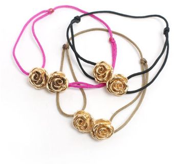 Leivankash Rose Bracelet Yellow - Lyst