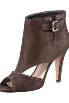 Prada Cutout Peep Toe Bootie - Lyst