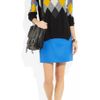Stella Mccartney Argyleintarsia Wool and Cashmereblend Sweater in Multicolor (black) - Lyst