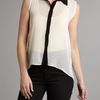 Tfnc Fringe Back Shirt in White (cream) - Lyst