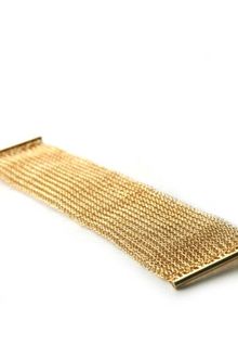 Yoola Cuff Bracelet Wire Crochet Gold Cuff - Lyst