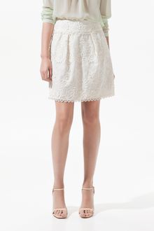 Zara Guipure Lace Skirt with Raised Pattern - Lyst